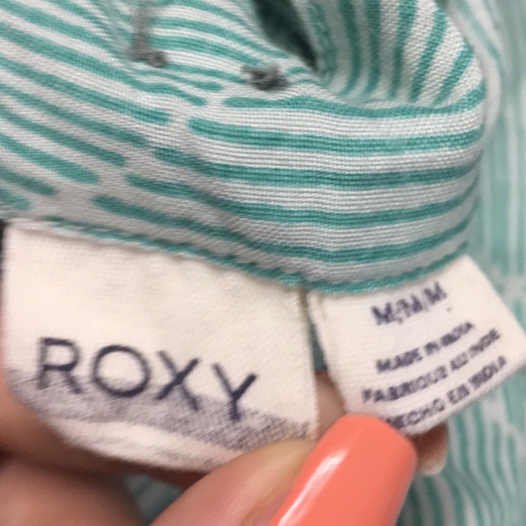 Roxy aqua flowy summer dress size M! - Picture 7 of 8